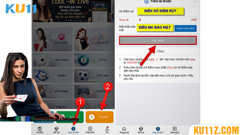 Cách rút tiền tại Ku11 thành công ngay lần đầu