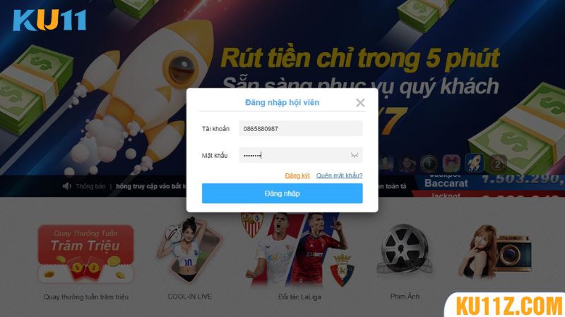 Lưu ý khi đăng nhập Kubet 11 thành công, an toàn