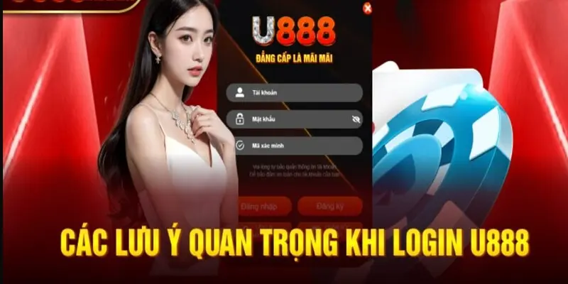 Lưu ý đăng nhập U888